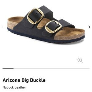 NWOT Navy Blue Arizona Big Buckle Birkenstocks